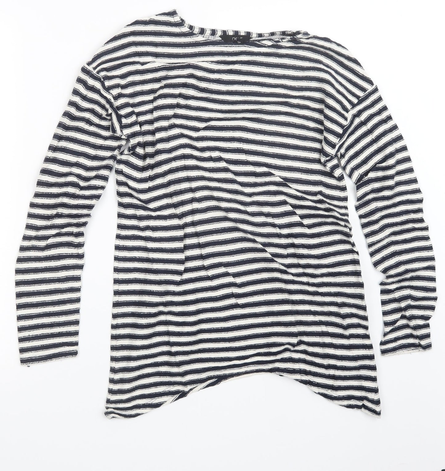 NEXT Womens Blue Striped Knit Pullover Jumper Size 8