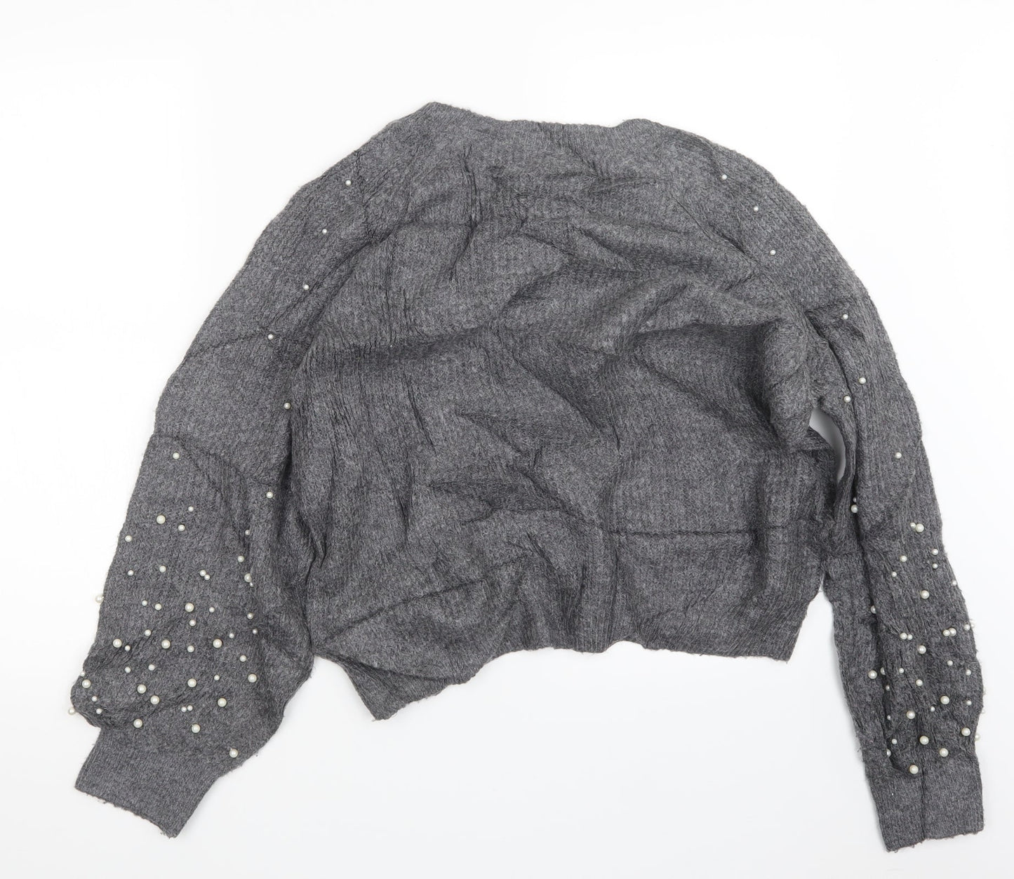 Marks and Spencer Womens Grey  Knit Pullover Jumper Size M
