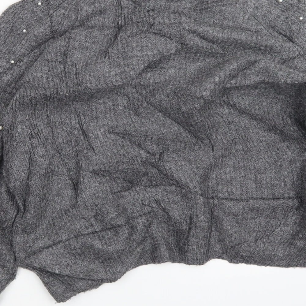 Marks and Spencer Womens Grey  Knit Pullover Jumper Size M
