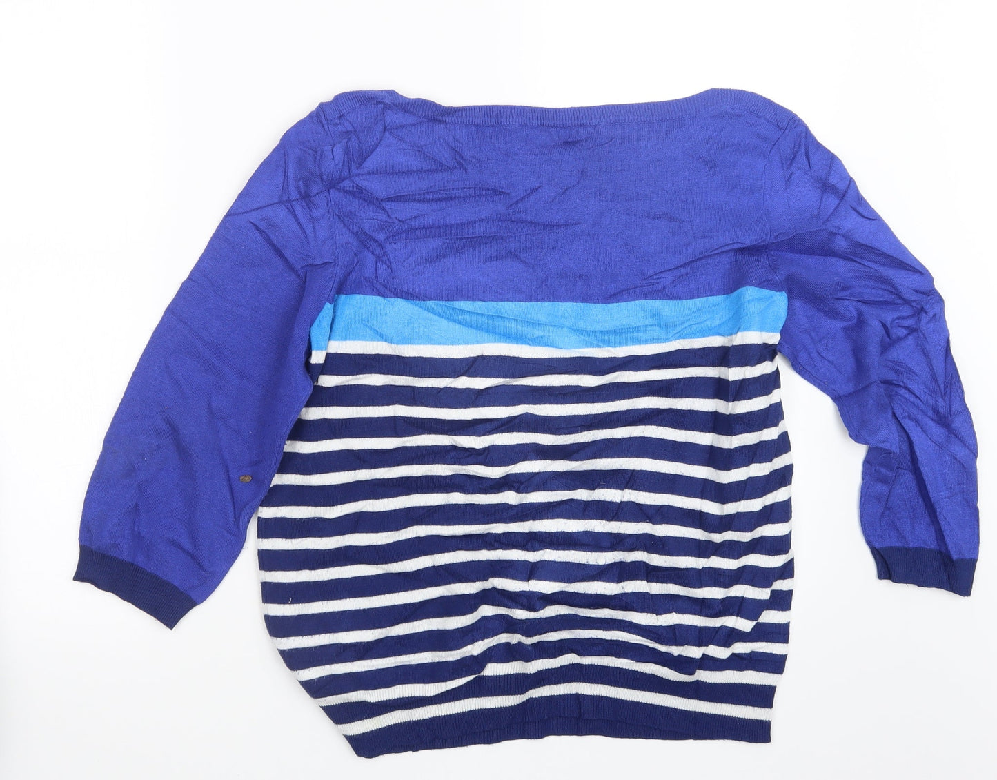 M&Co Womens Blue   Pullover Jumper Size L