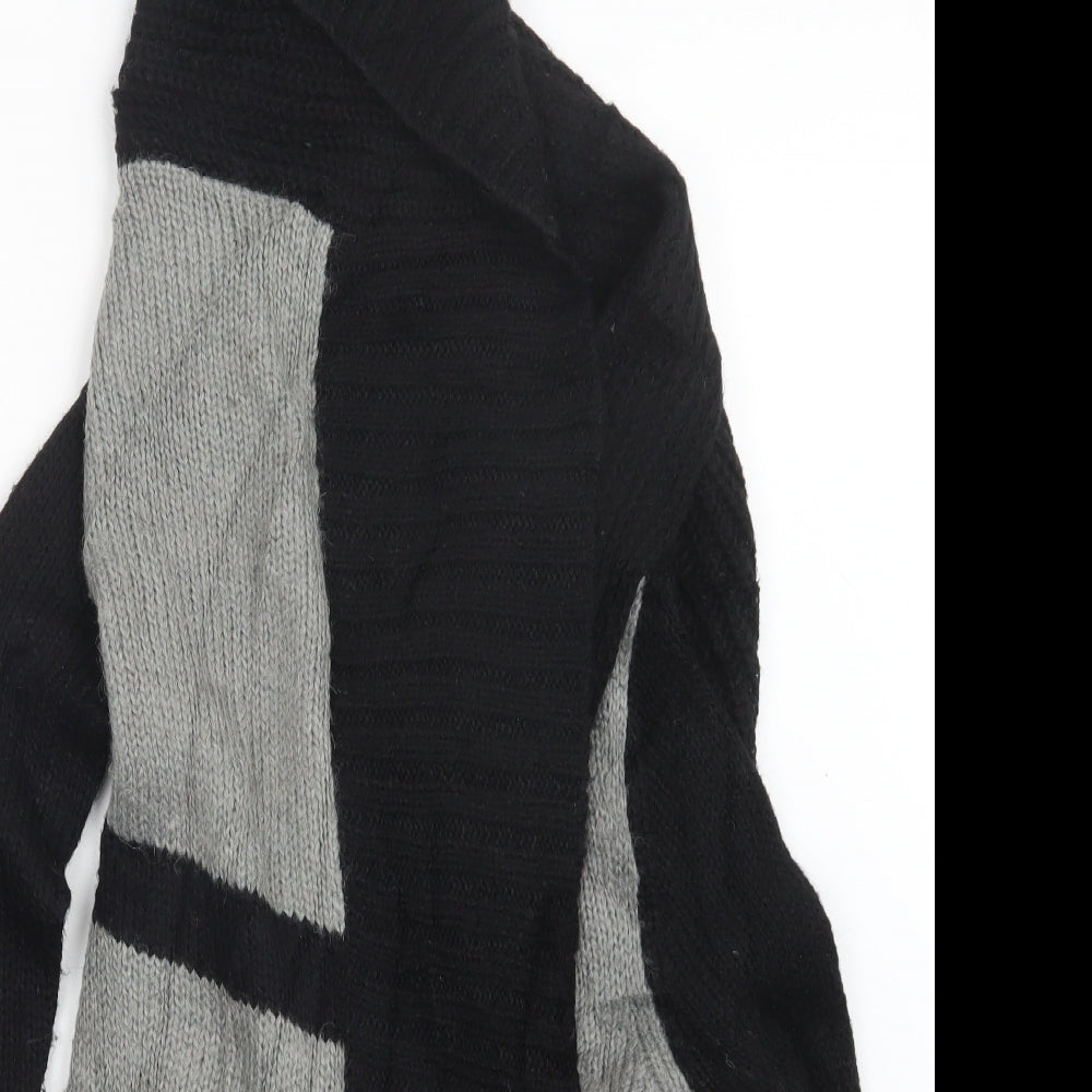 Warehouse Womens Black  Knit Cardigan Jumper Size 10