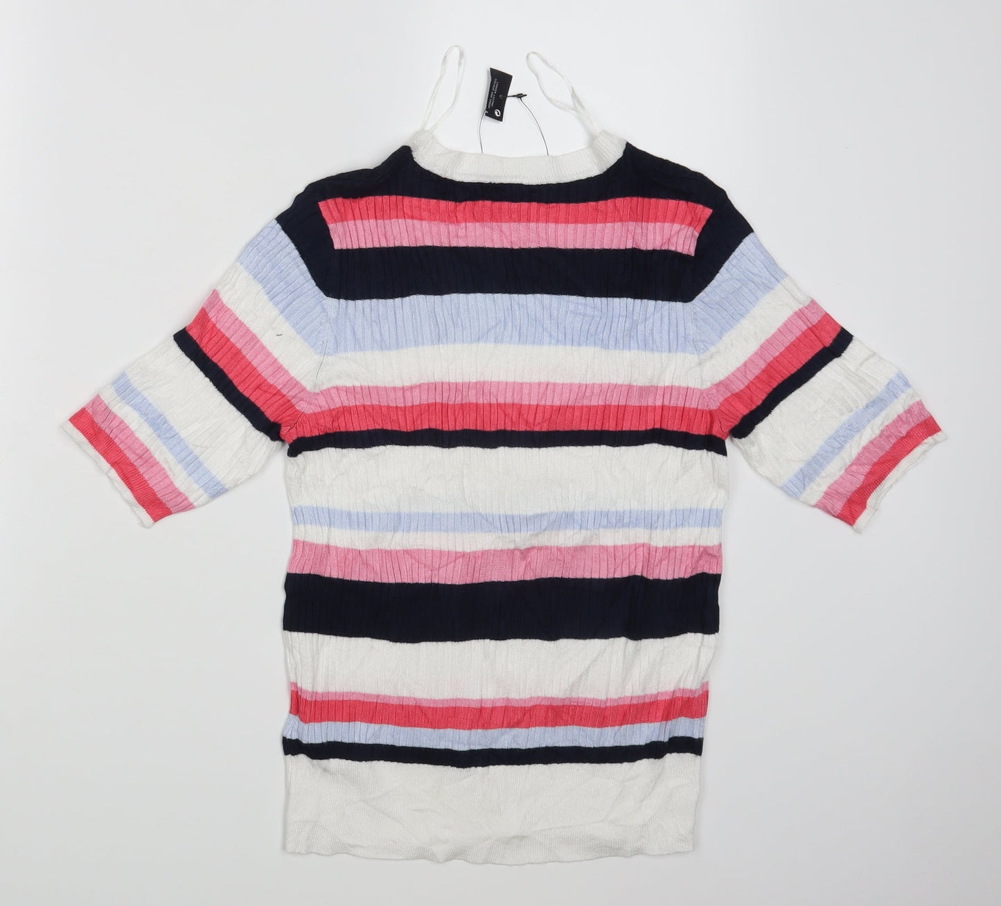 M&S Womens Multicoloured Striped  Pullover Jumper Size 12