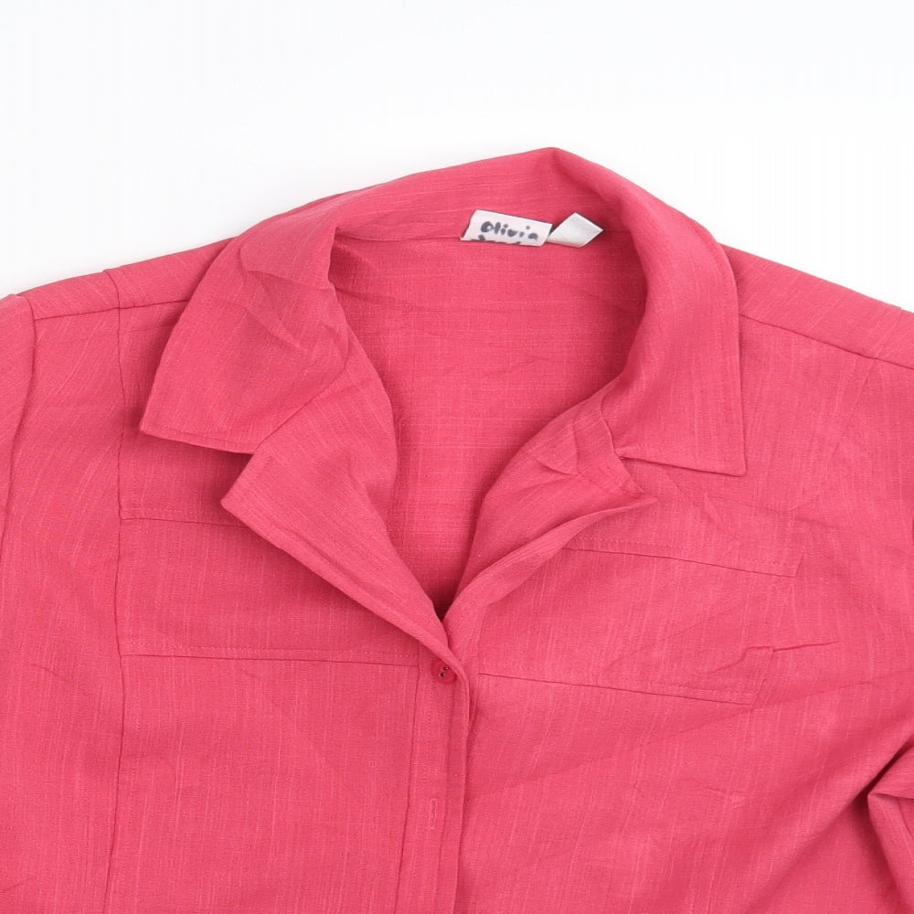 Oscar B Womens Pink   Jacket Blazer Size 12