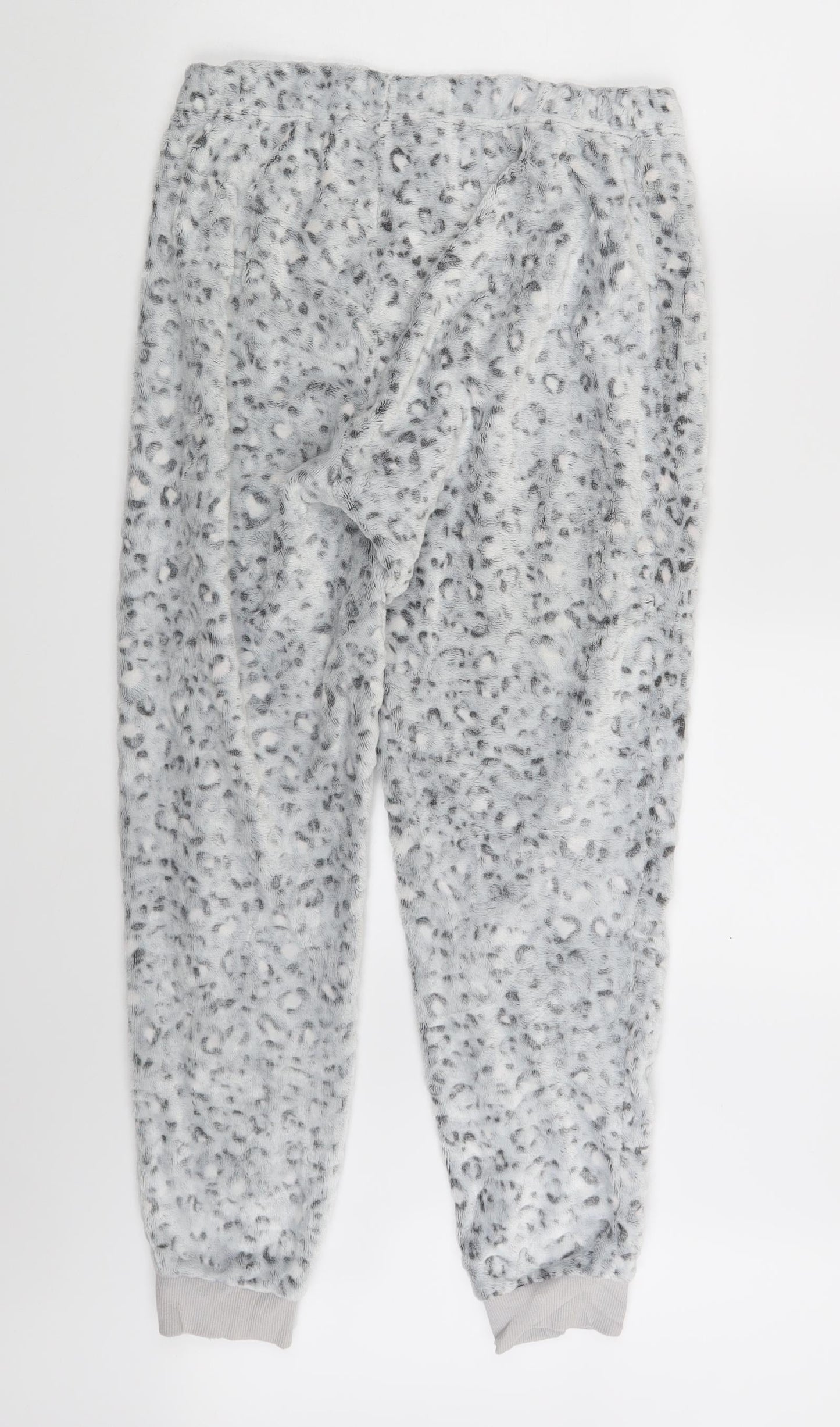Debenhams Womens White Animal Print  Sweatpants Trousers Size 12 L26 in