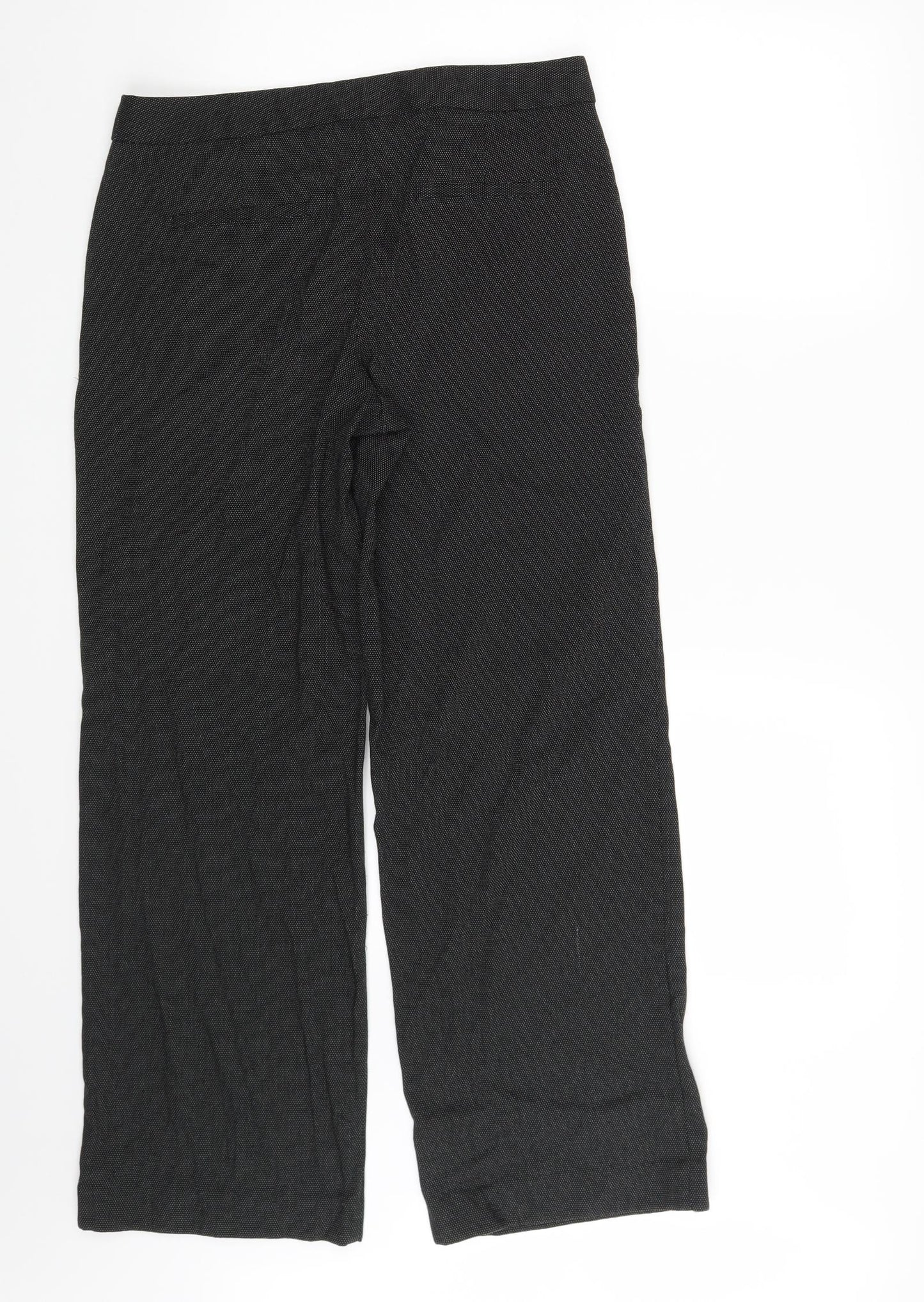 NEXT Womens Black Polka Dot  Dress Pants Trousers Size 12 L29 in