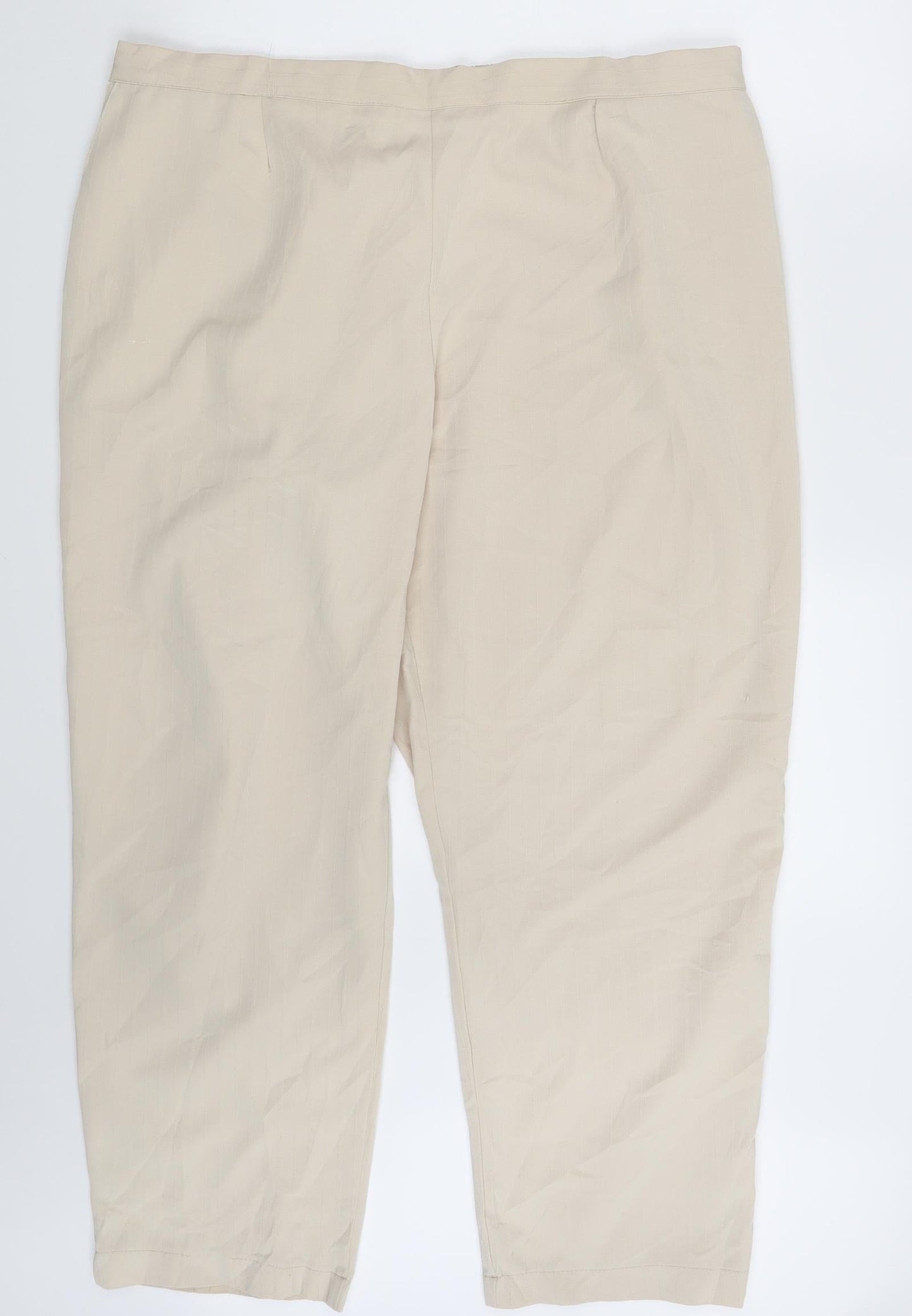 Preworn Womens Beige   Dress Pants Trousers Size 40 in L27 in