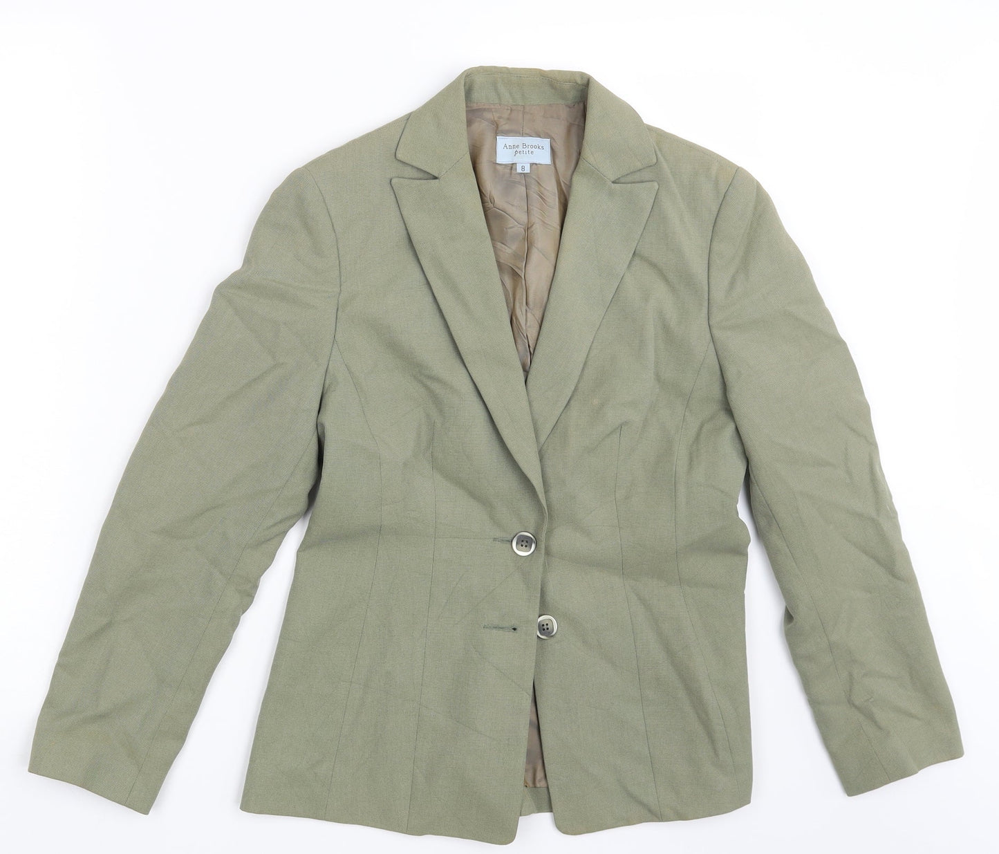 Anne Brooks Womens Green   Jacket Blazer Size 8