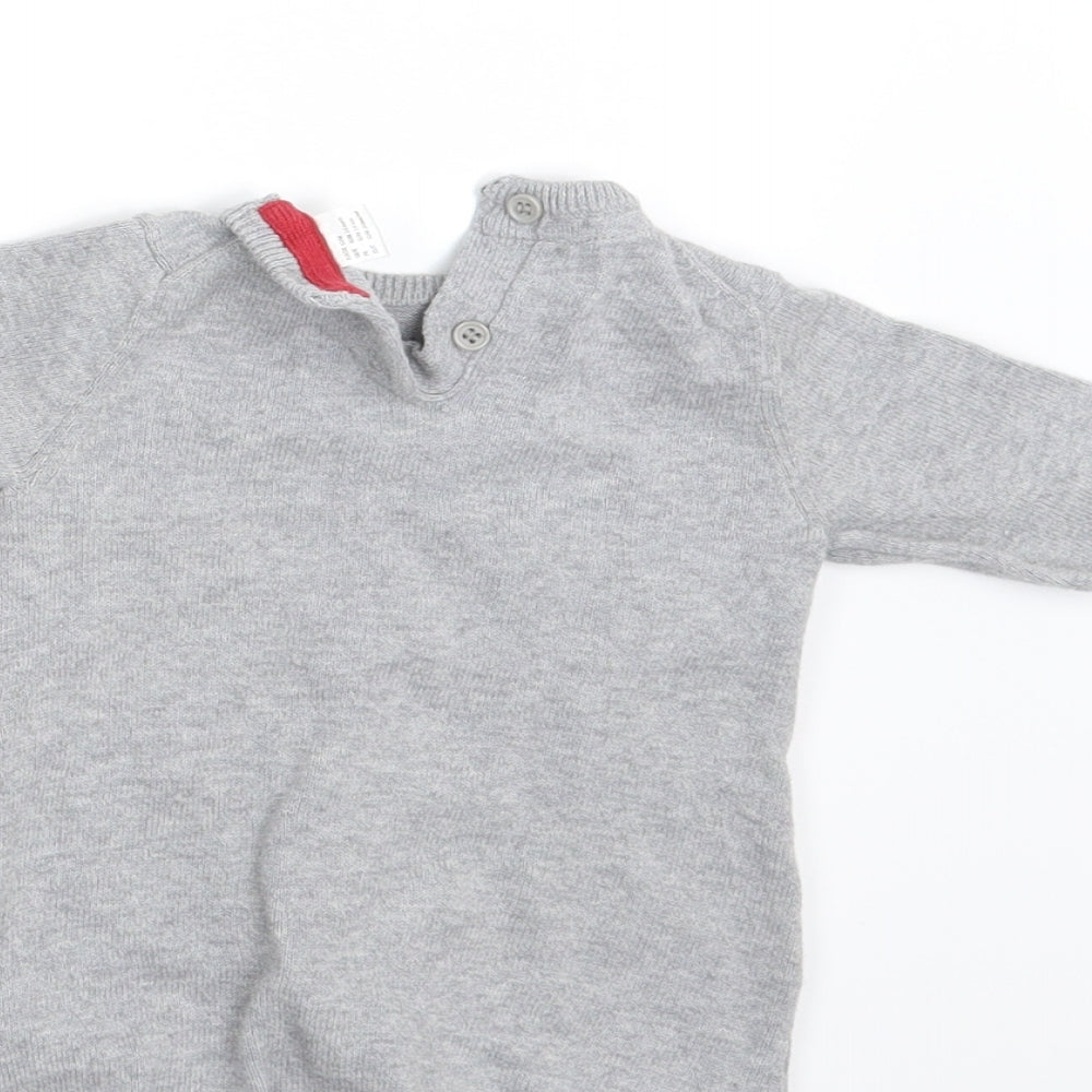 Lupilo Girls Grey   Pullover Jumper Size 3-6 Months