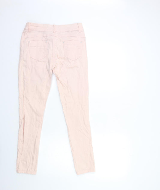 PRICE Womens Pink  Denim Skinny Jeans Size XL L27 in
