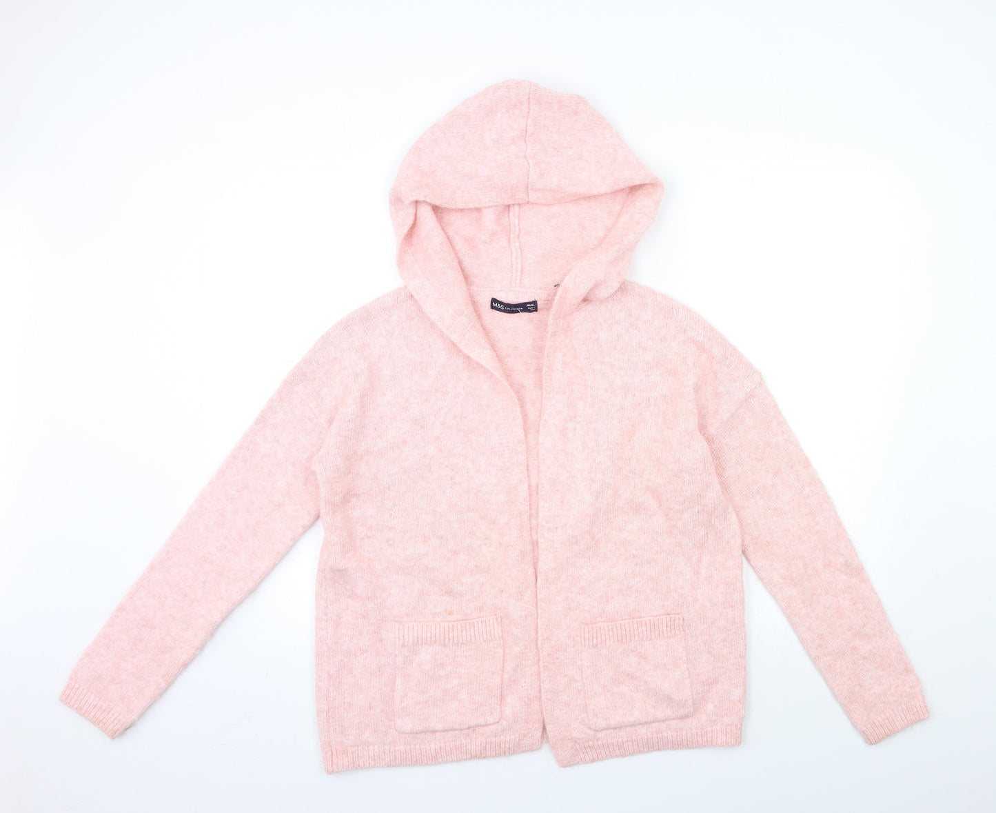 Marks and Spencer Womens Pink  Knit Cardigan Jumper Size S