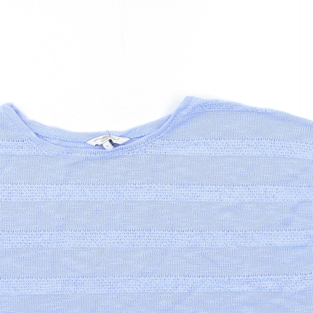 New Look Womens Blue  Knit Pullover Jumper Size S