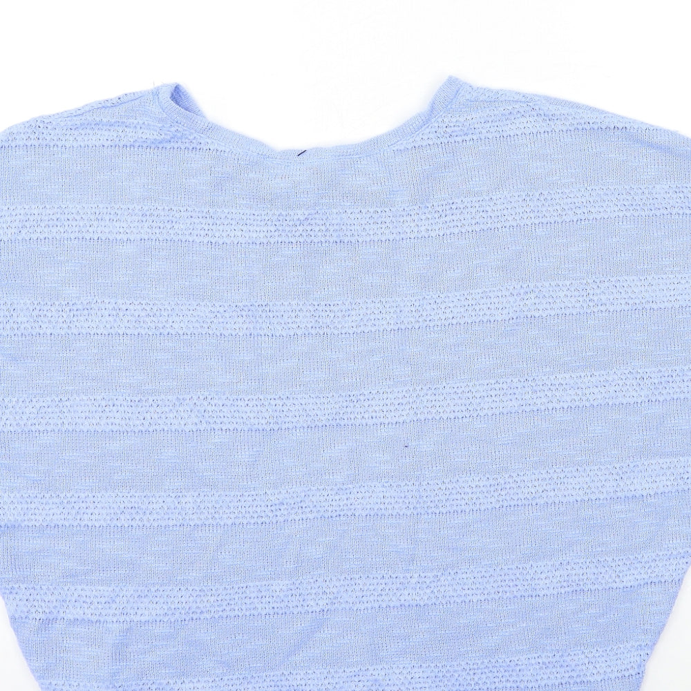 New Look Womens Blue  Knit Pullover Jumper Size S
