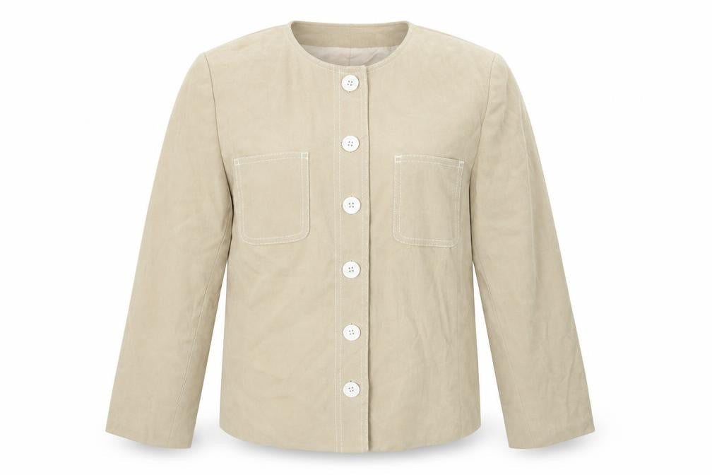 M&S Womens Beige   Jacket Blazer Size 14