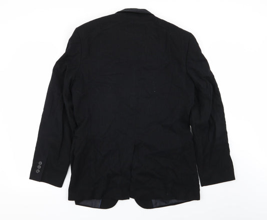 Lakeland Mens Black Striped  Jacket Blazer Size 38