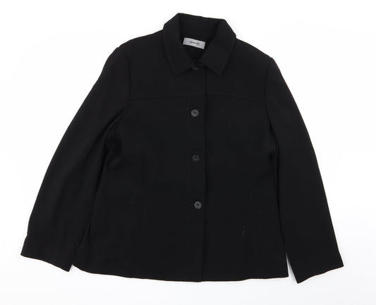AMARANTO Womens Black   Jacket Blazer Size 16