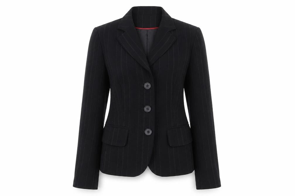 NEXT Womens Black Striped  Jacket Blazer Size 8