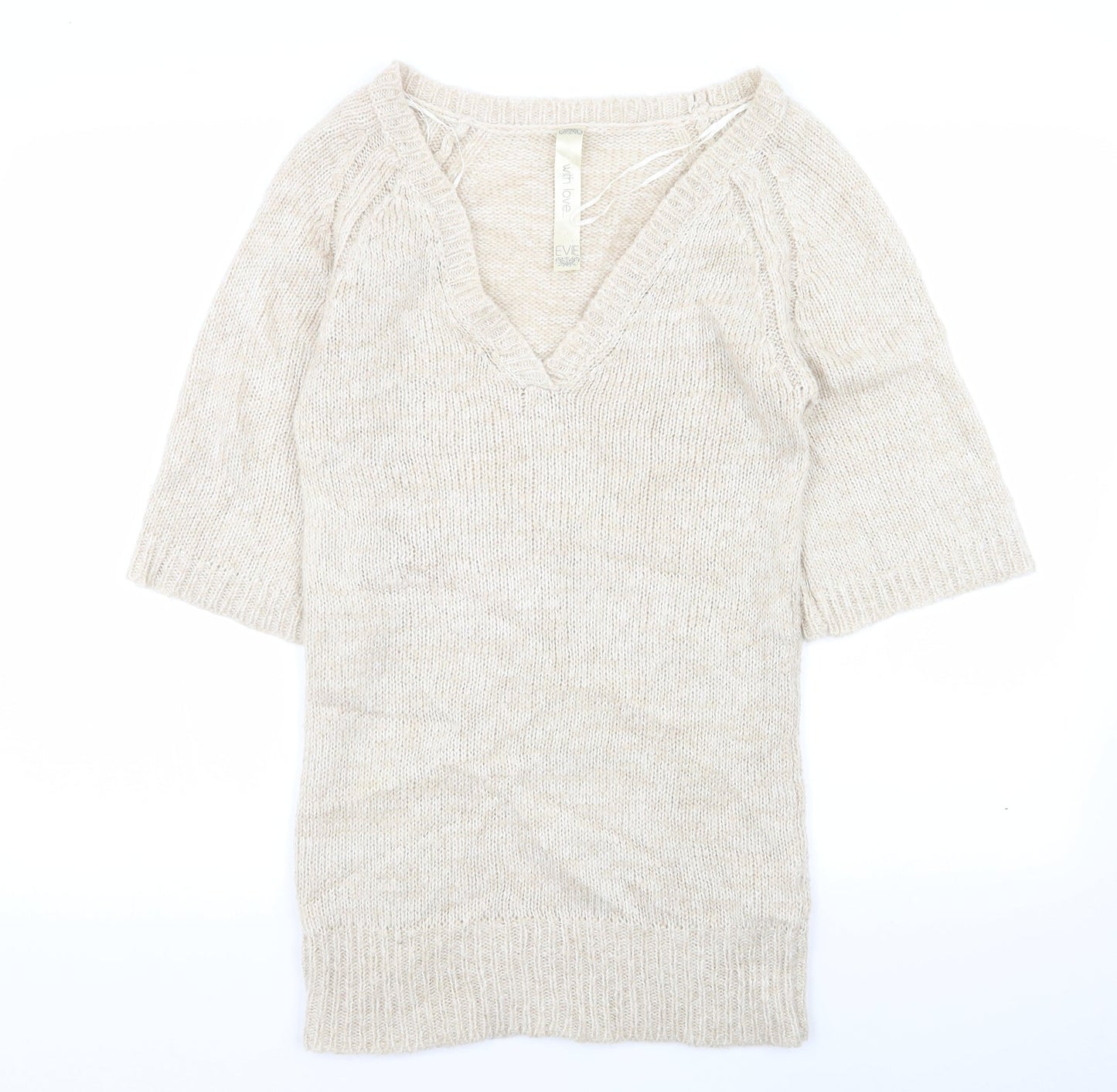 evie Womens Beige   Pullover Jumper Size 10