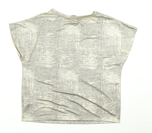 Dorothy Perkins Womens Gold   Basic T-Shirt Size 10