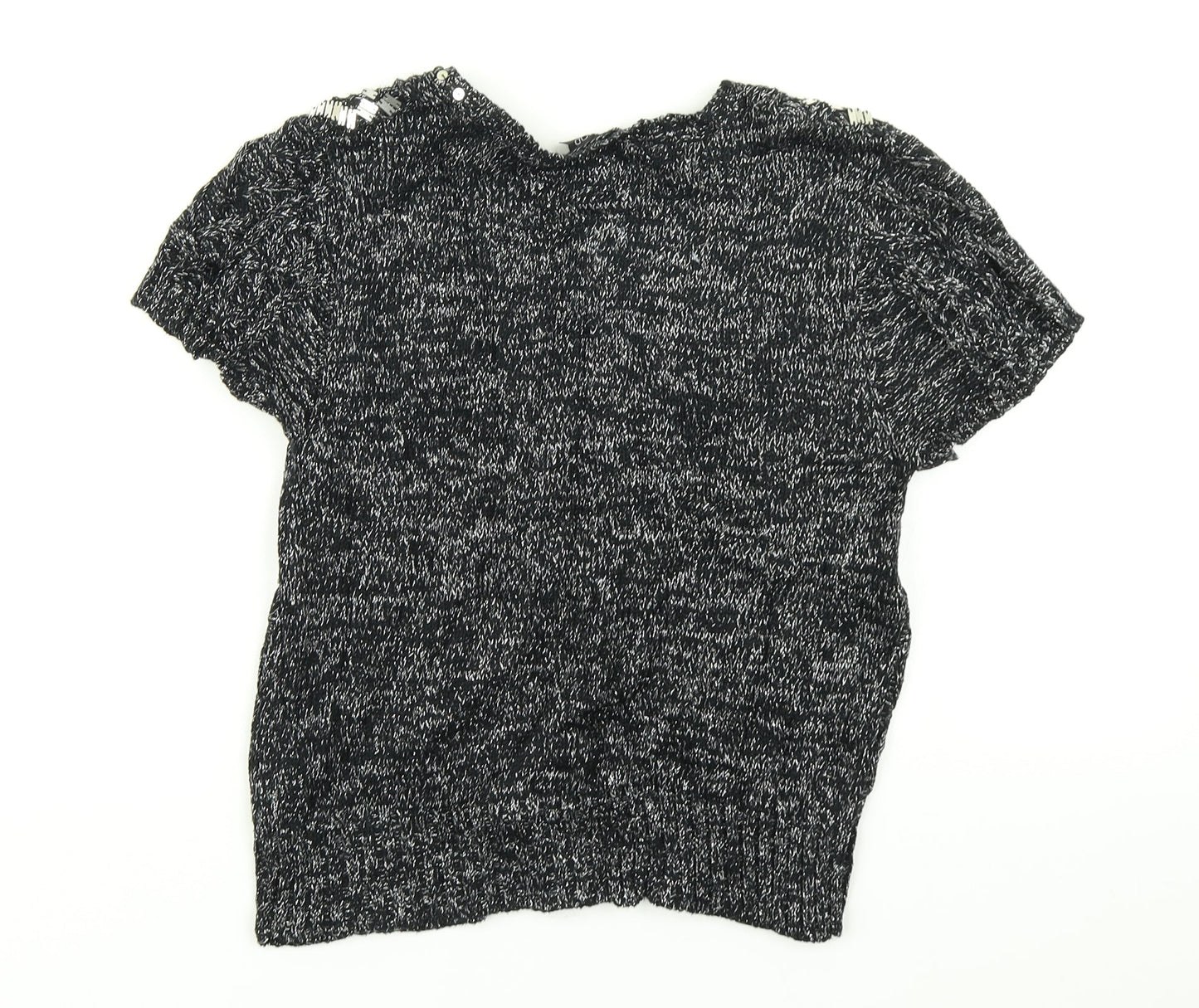 Topshop Womens Grey  Knit Cardigan Jumper Size 10