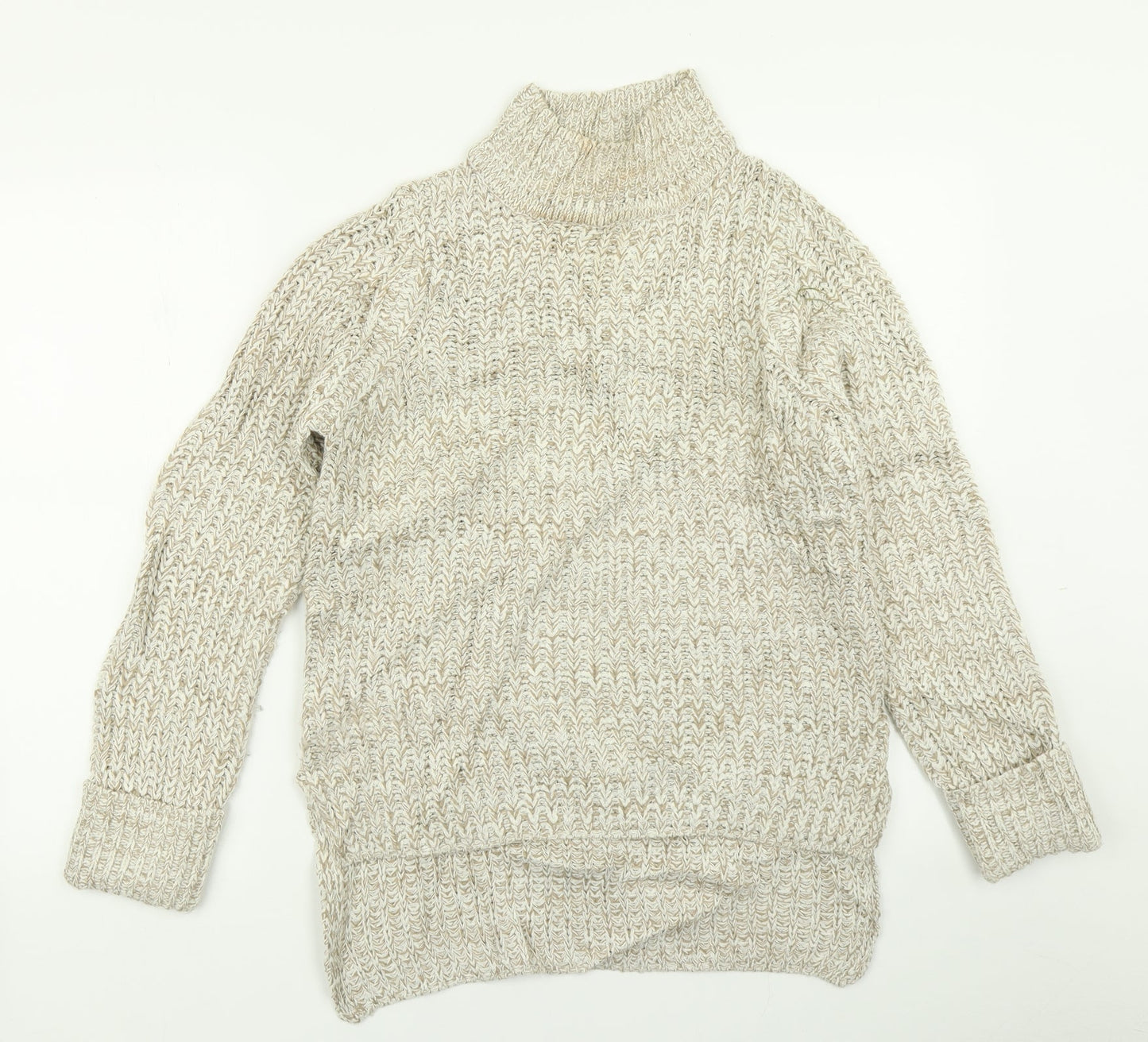 Brave Soul Womens Beige  Knit Pullover Jumper Size XS