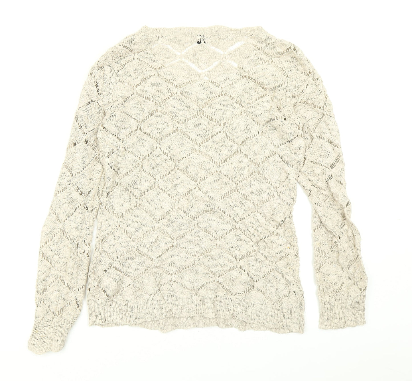 Pimkie Womens Beige  Knit Pullover Jumper Size M