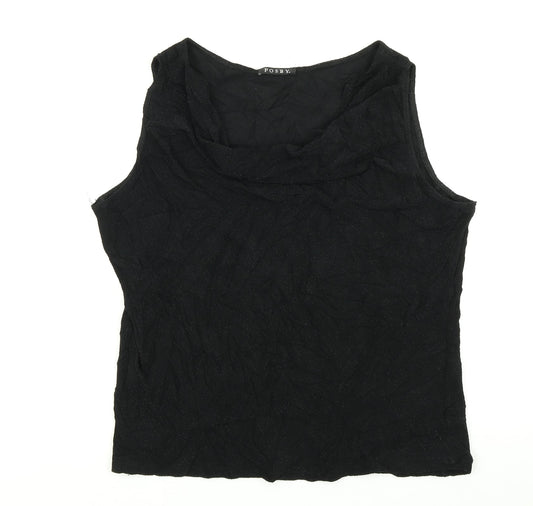 Fodby Womens Black   Basic Tank Size 14