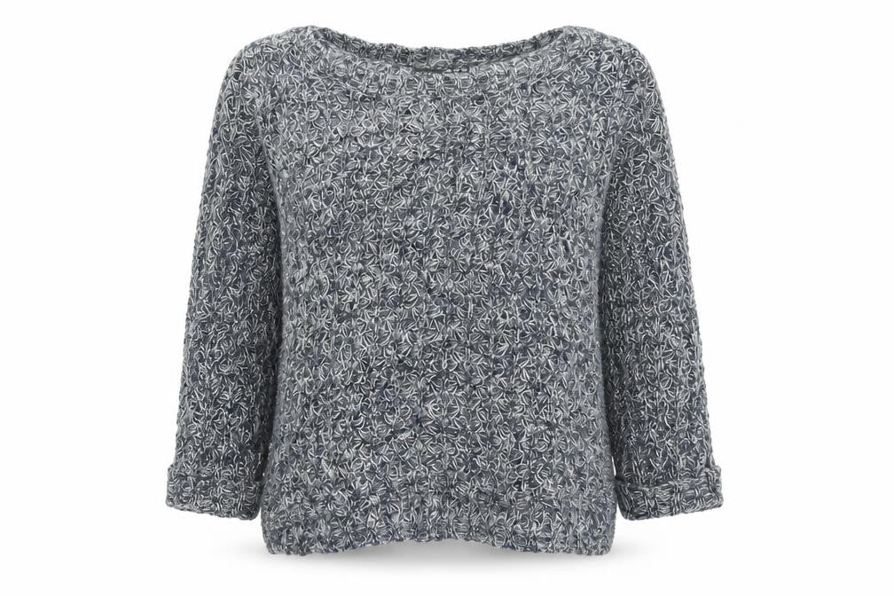 Front view of Atmosphere women’s black knit jumper, size UK 14