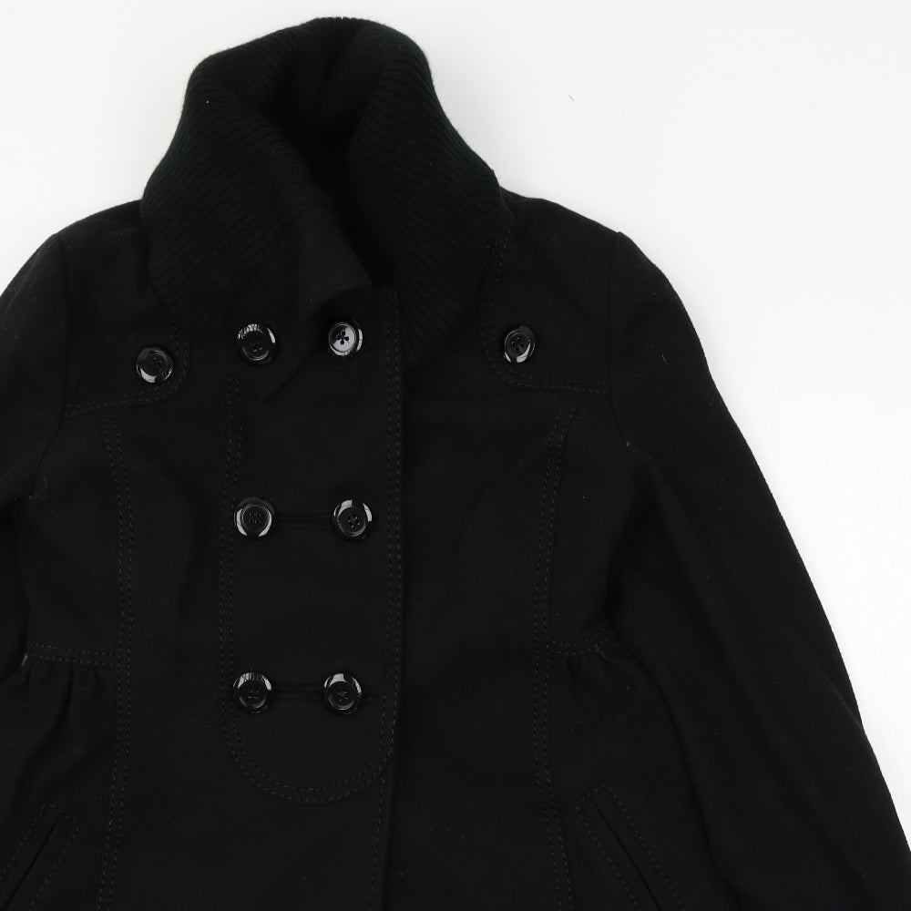 XDYE Womens Black   Overcoat Coat Size M