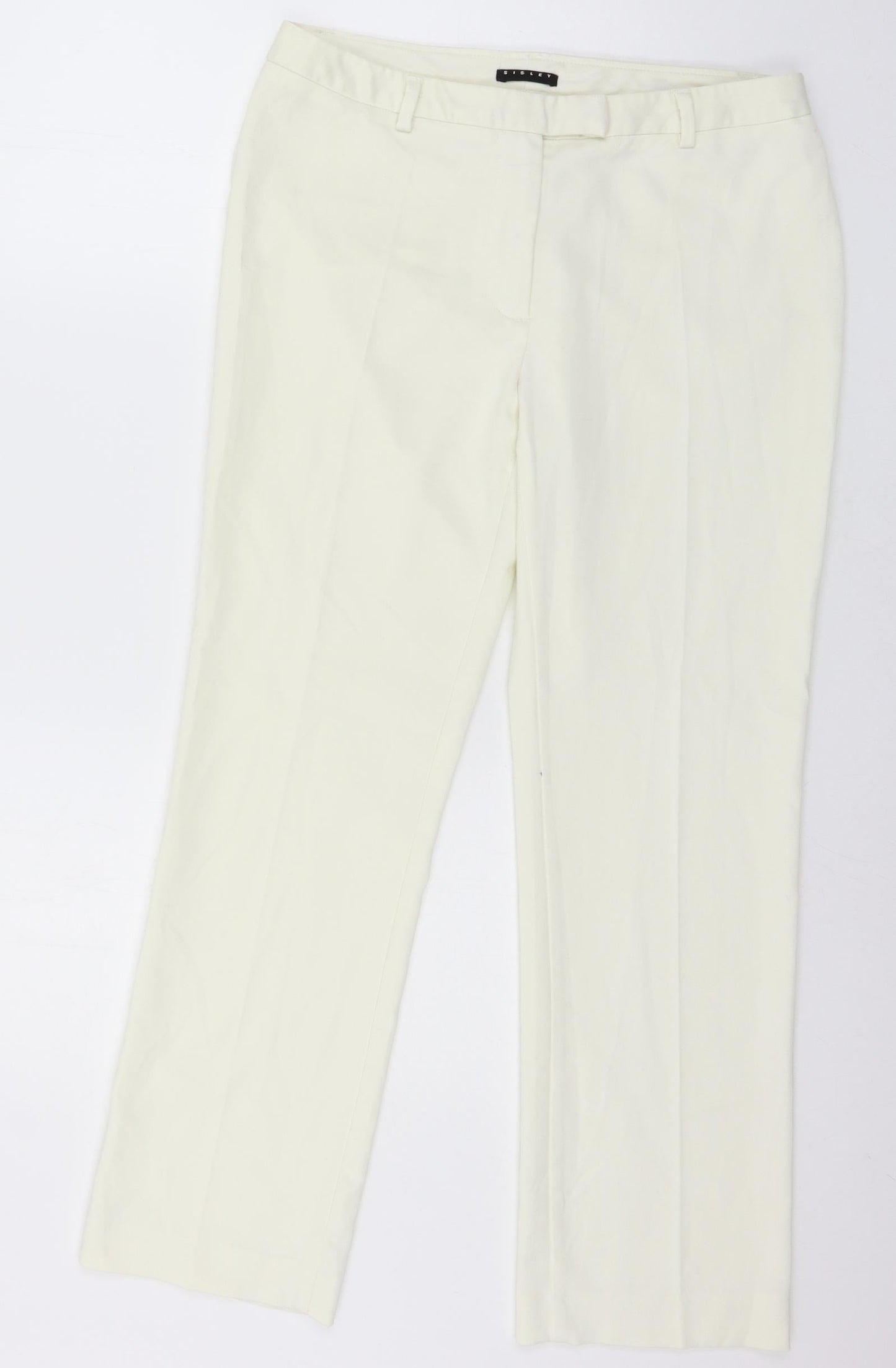 Sisley Womens Ivory   Trousers  Size 32 in L27 in