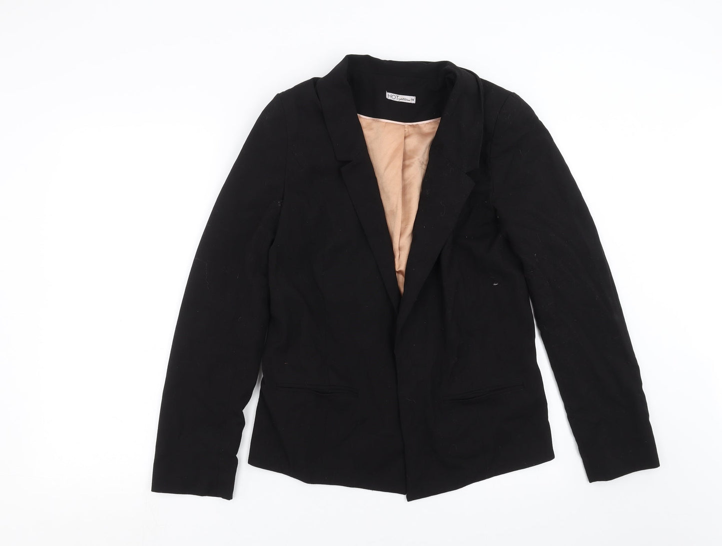 Hot Options Womens Black   Jacket Blazer Size 10
