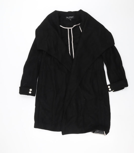 Miss Selfridge Womens Black   Jacket Coat Size 6