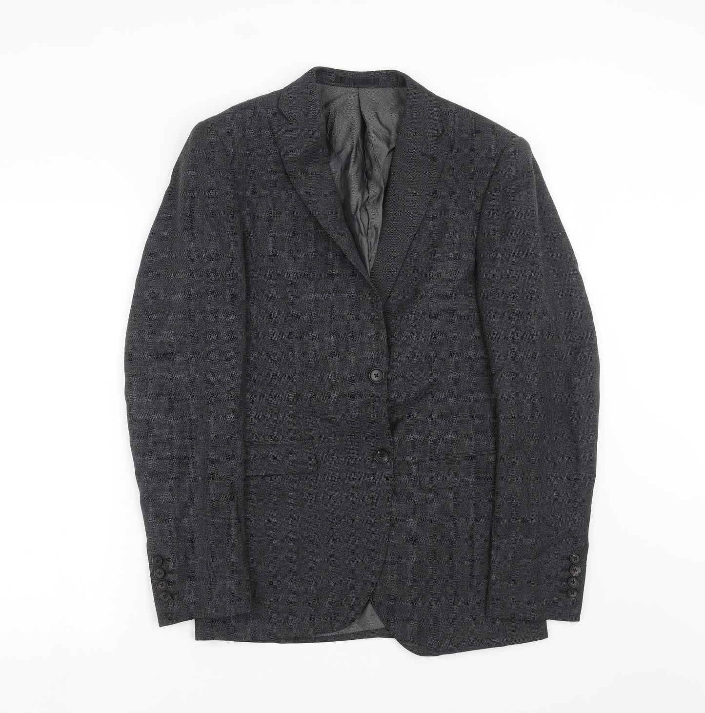 NEXT Mens Grey Geometric  Jacket Suit Jacket Size 38