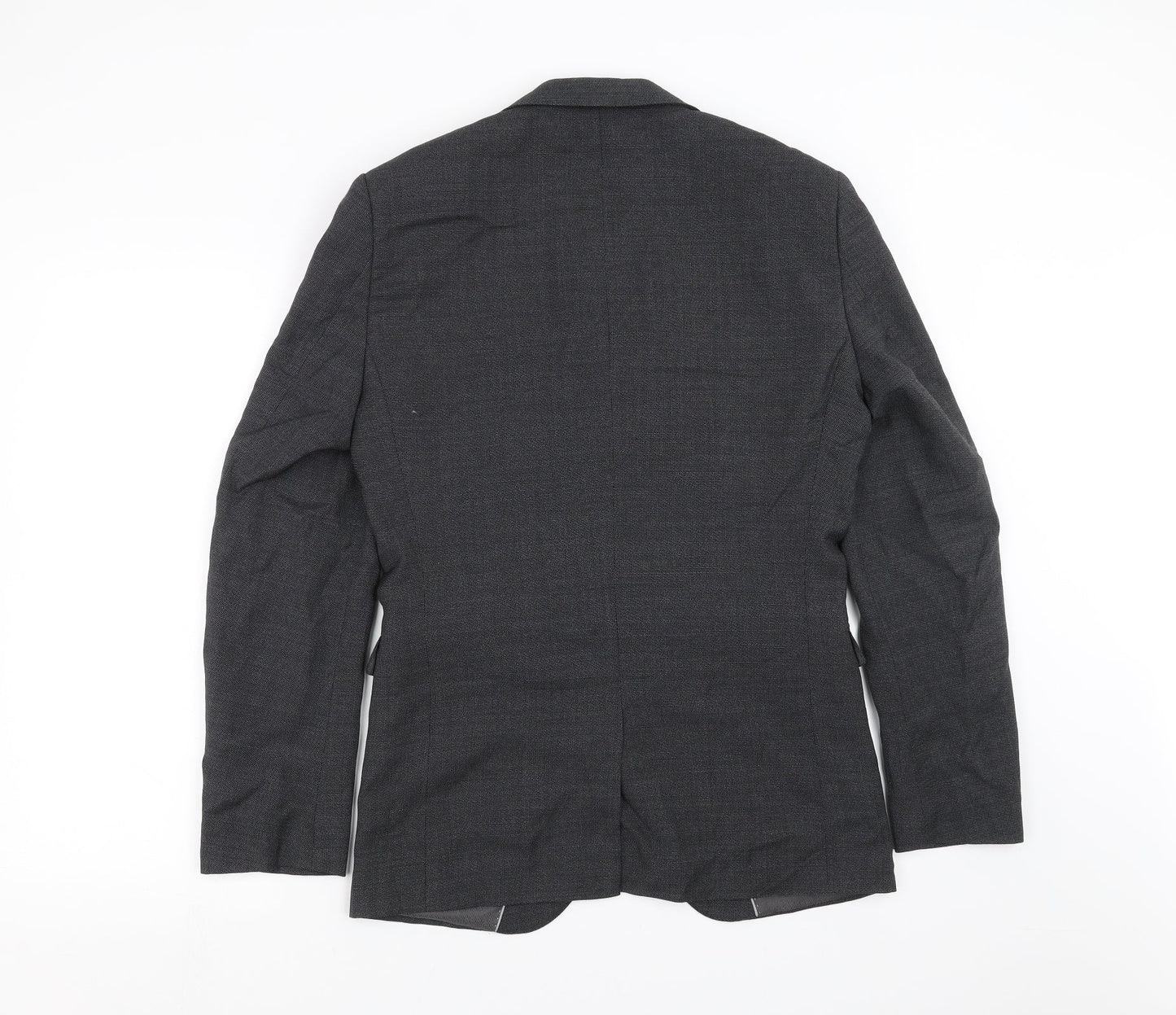 NEXT Mens Grey Geometric  Jacket Suit Jacket Size 38