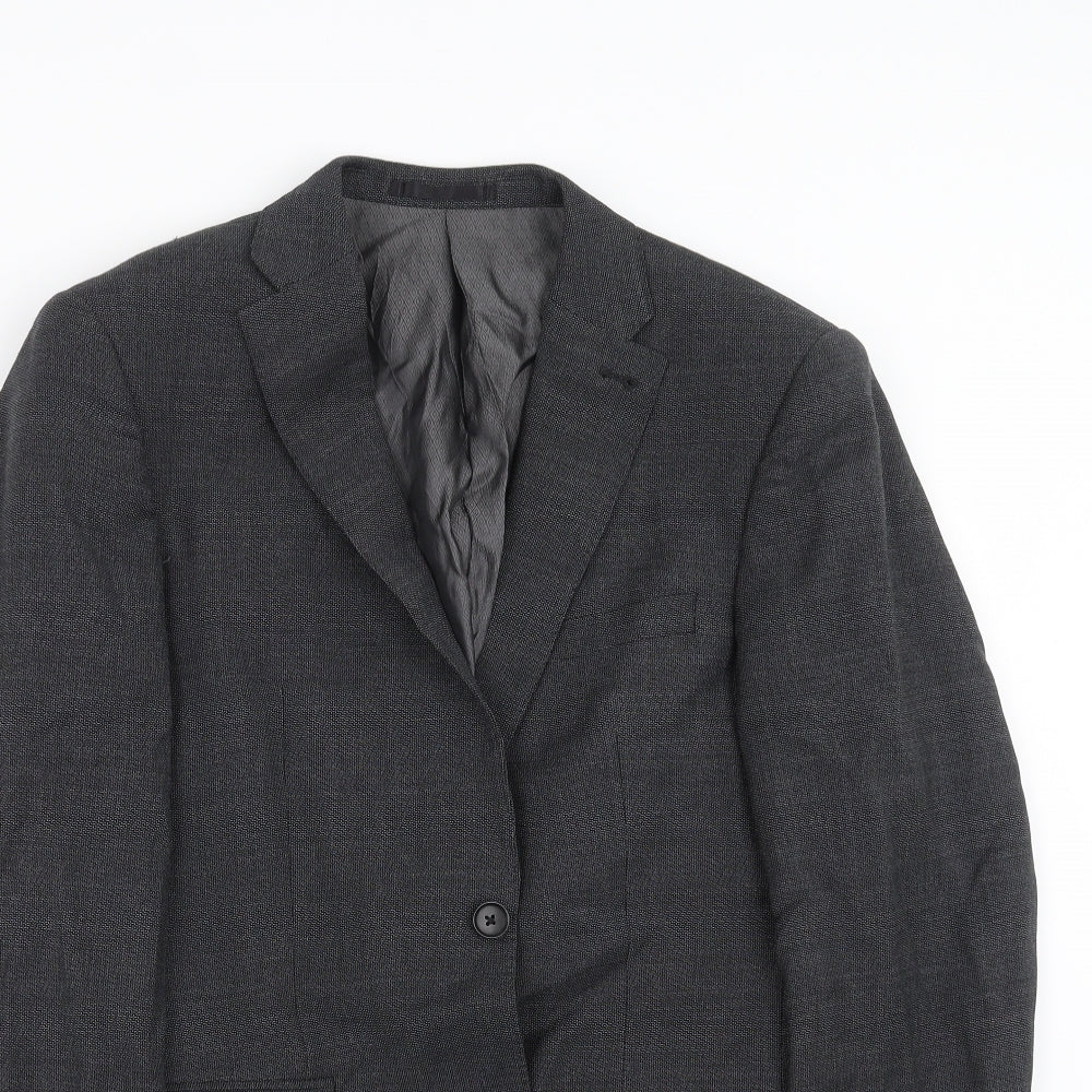 NEXT Mens Grey Geometric  Jacket Suit Jacket Size 38