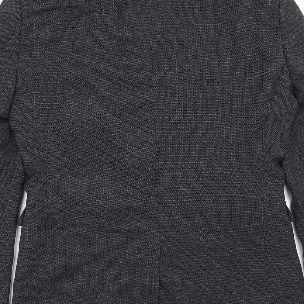 NEXT Mens Grey Geometric  Jacket Suit Jacket Size 38