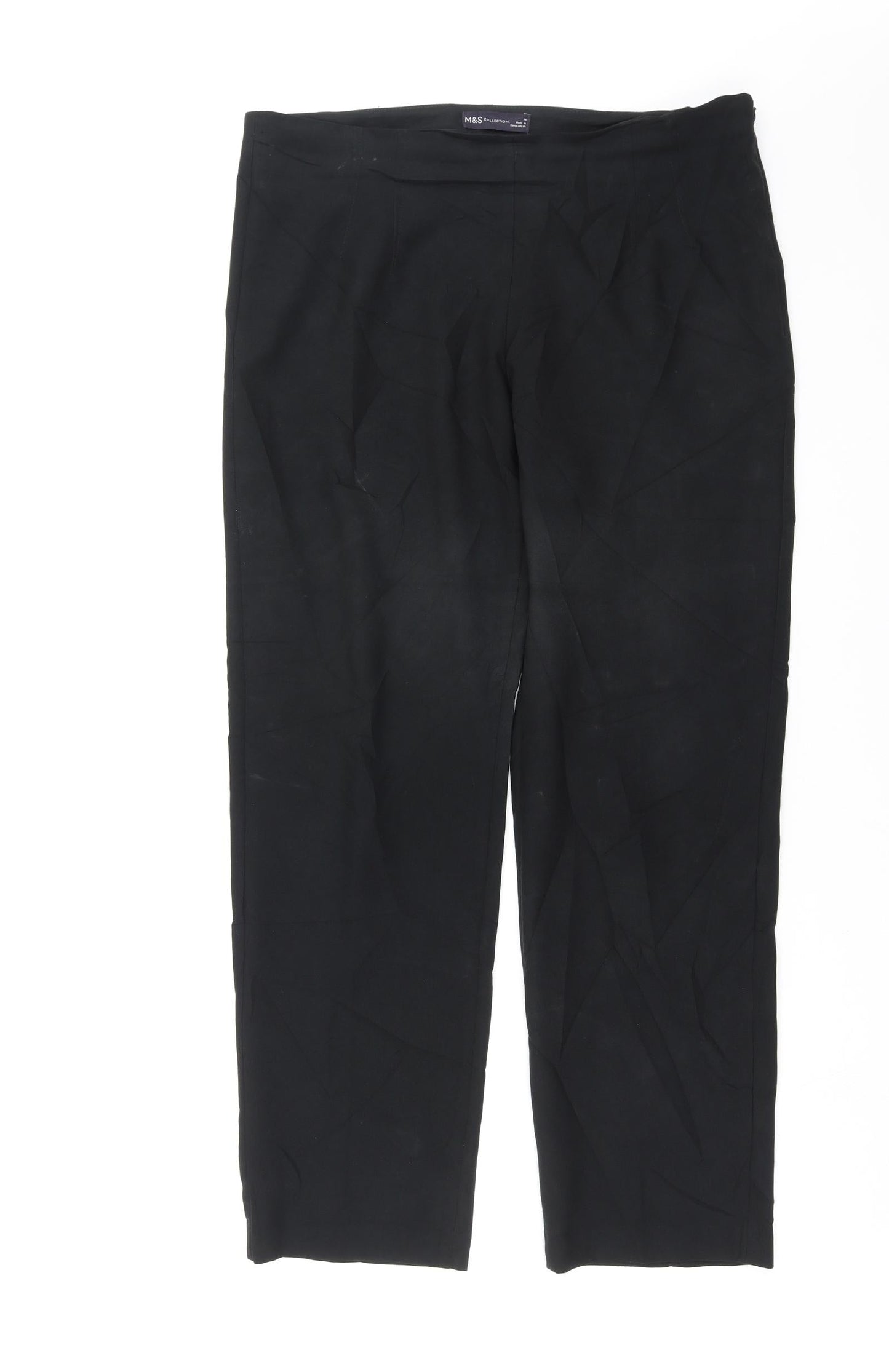Marks and Spencer Womens Black   Trousers  Size 14 L29 in