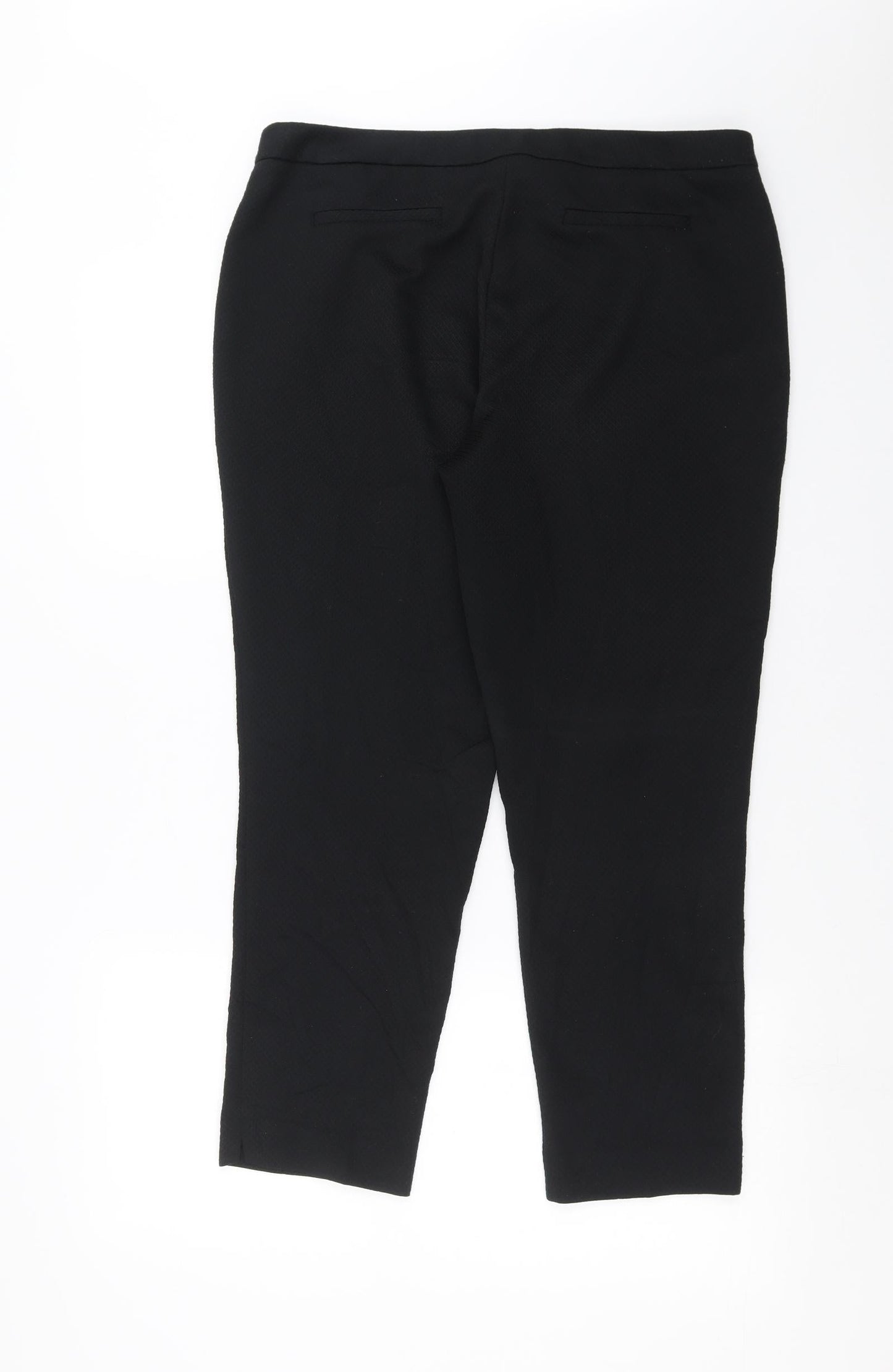 F&F Womens Black Argyle/Diamond  Trousers  Size 34 in L26 in