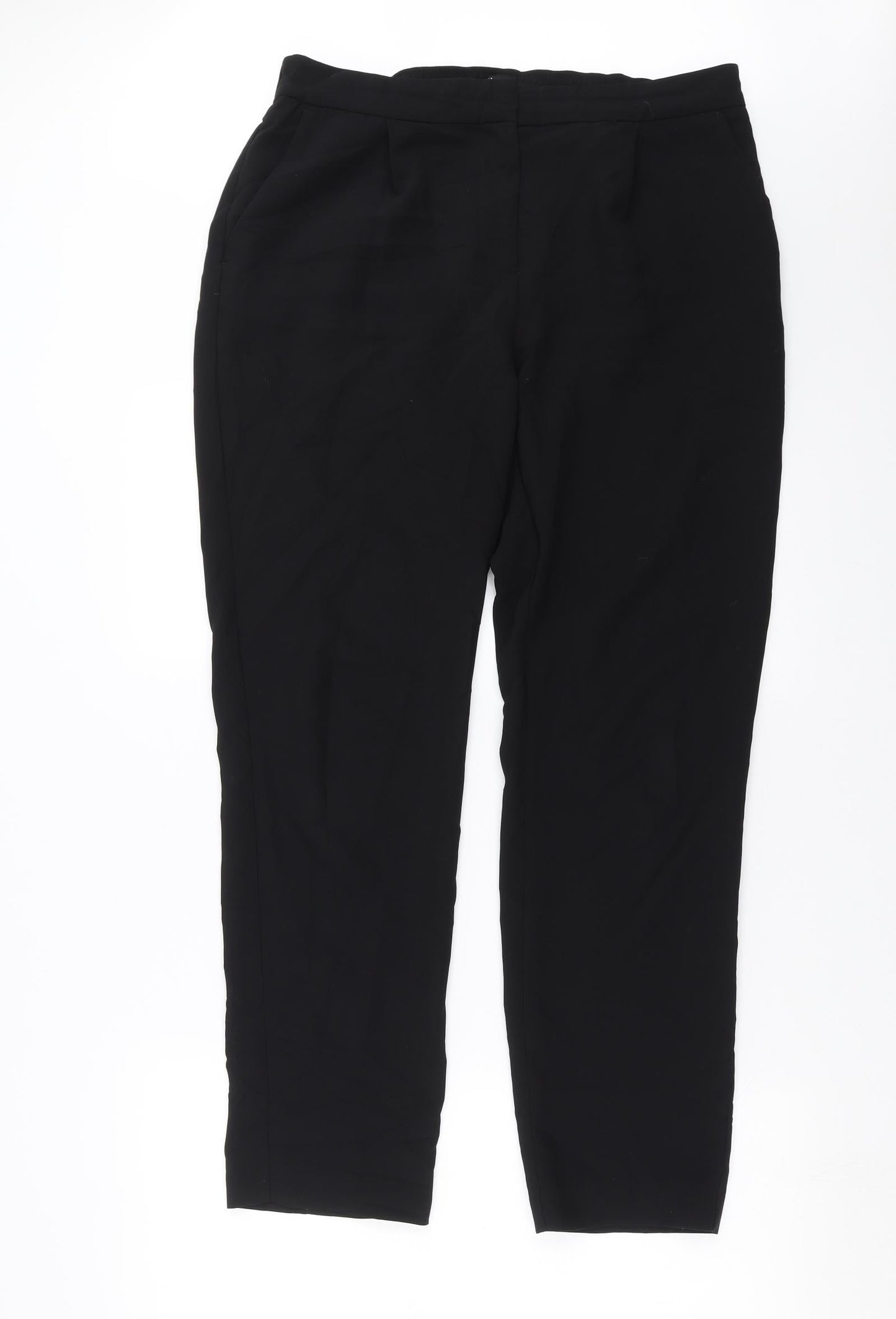 H&M Womens Black   Trousers  Size 12 L29 in
