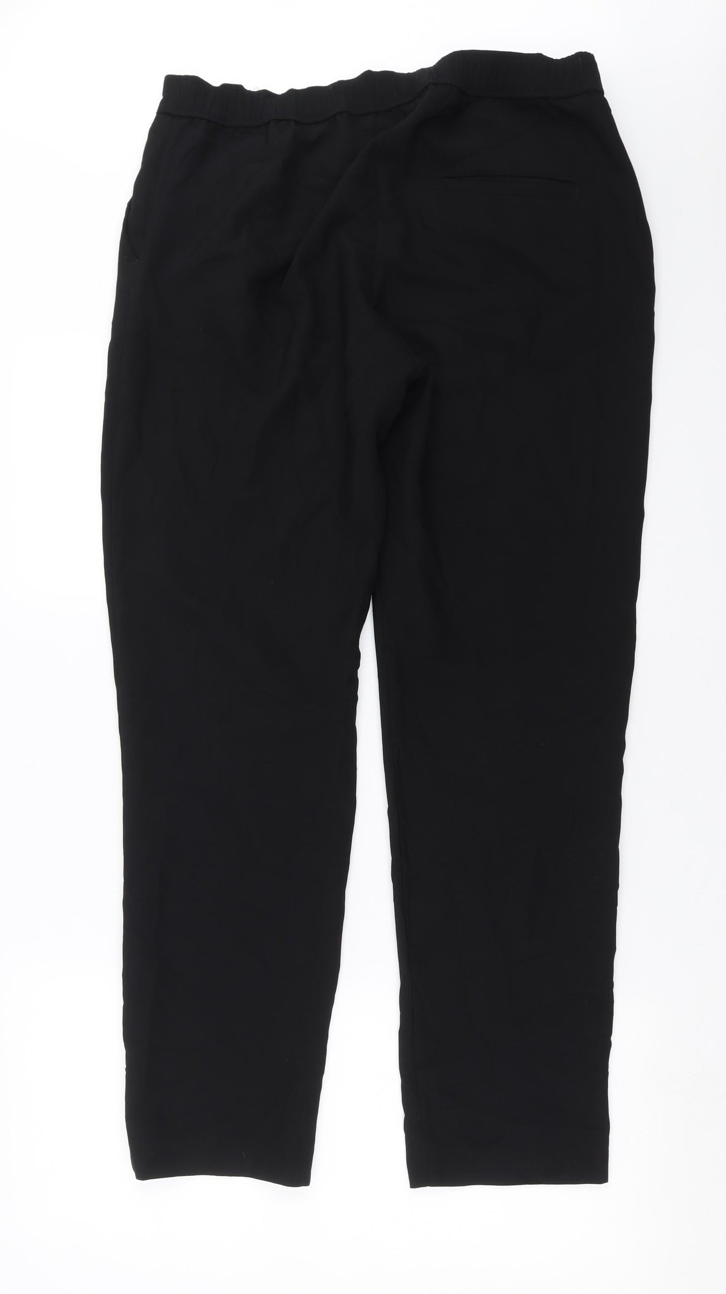 H&M Womens Black   Trousers  Size 12 L29 in