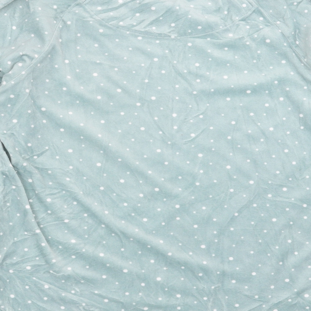 Primark Womens Green Polka Dot  Top Pyjama Top Size 10  - Do not disturb