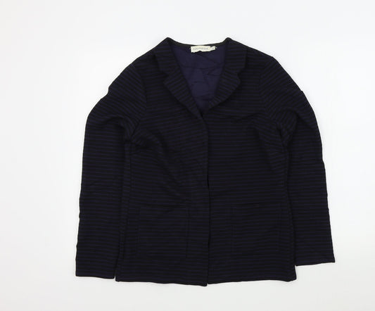 Paraphrase Womens Blue Striped  Jacket  Size 12
