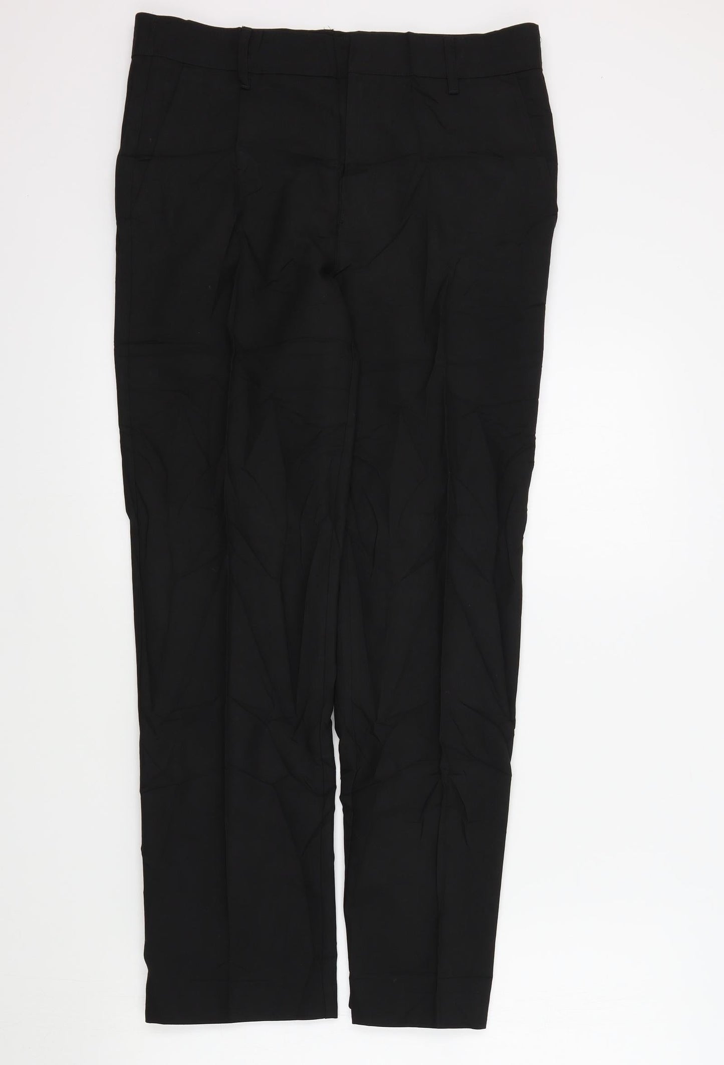 M&S Girls Black Colourblock  Dress Pants Trousers Size 13-14 Years