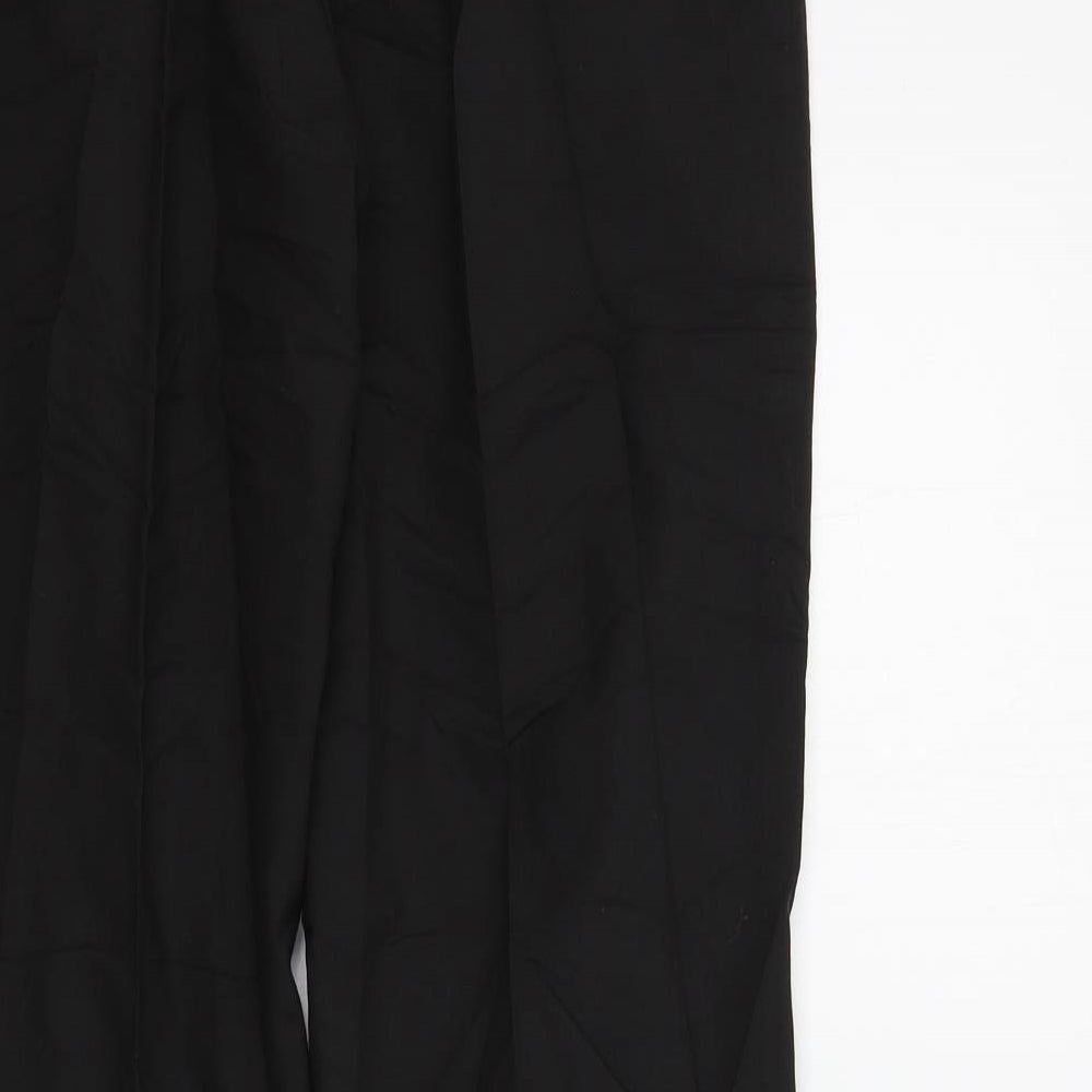 M&S Girls Black Colourblock  Dress Pants Trousers Size 13-14 Years