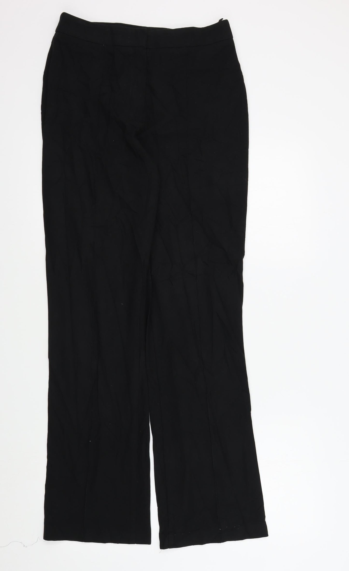 M&S Womens Black   Trousers  Size 12 L30 in