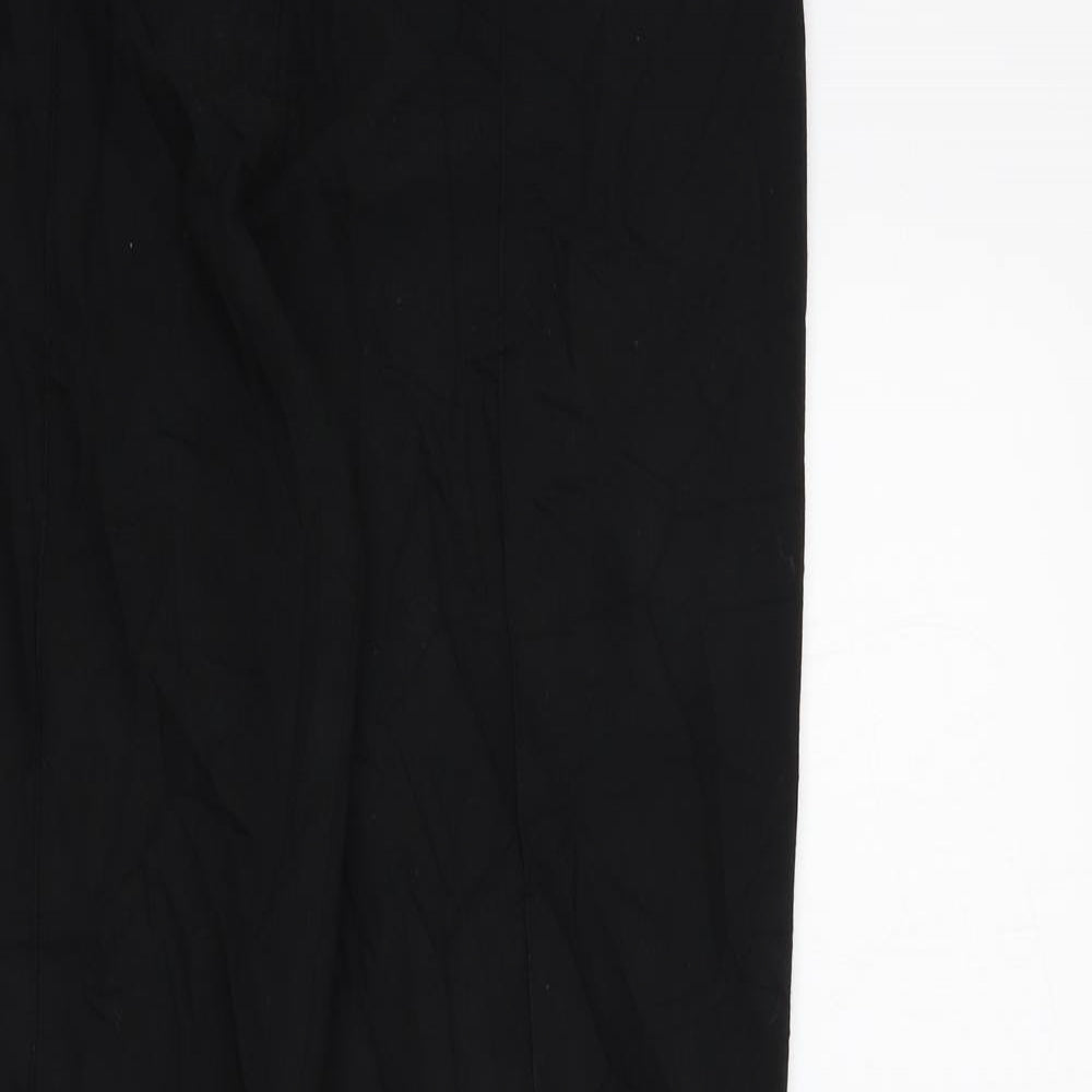 M&S Womens Black   Trousers  Size 12 L30 in