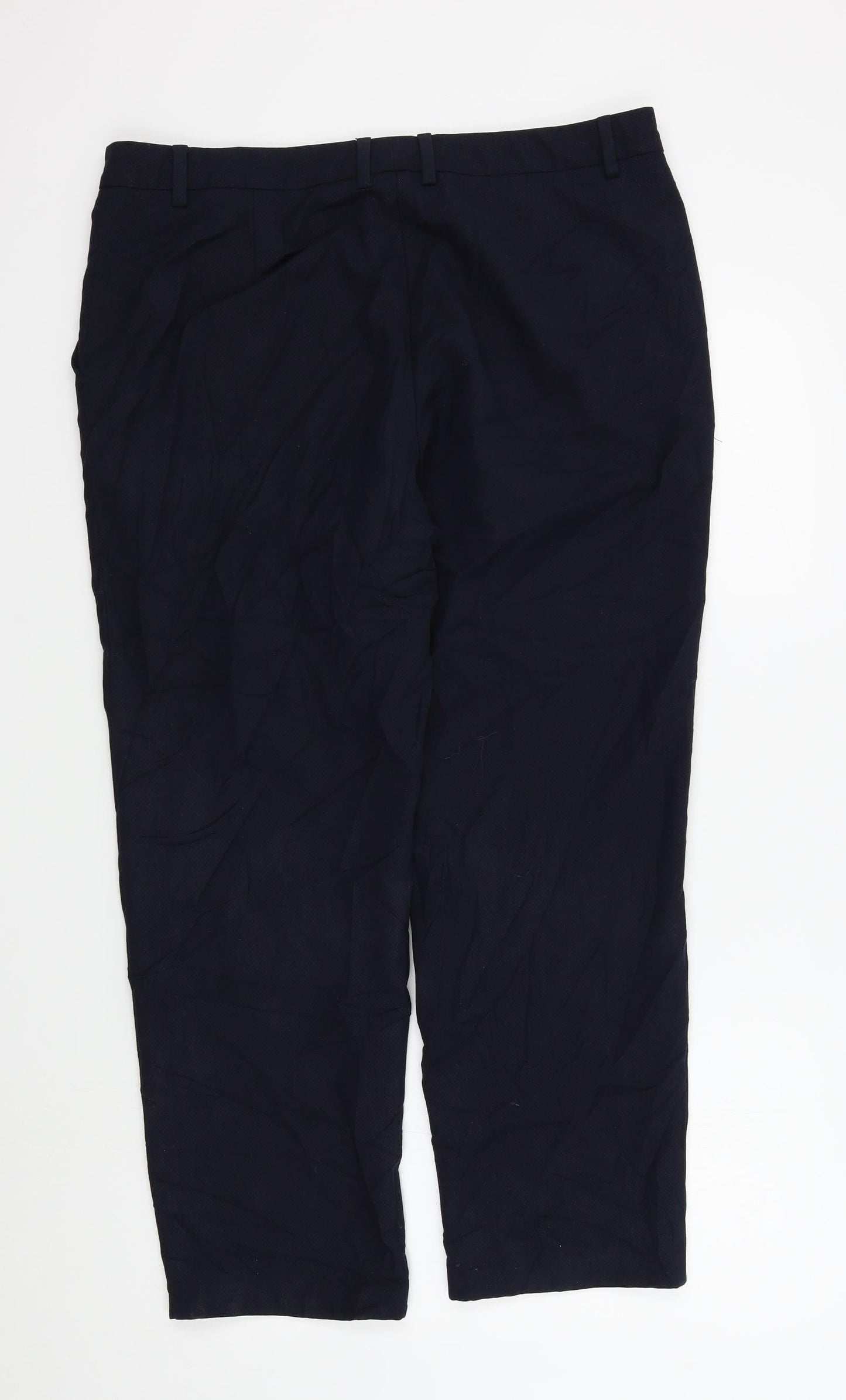 M&S Womens Blue   Trousers  Size 16 L27 in