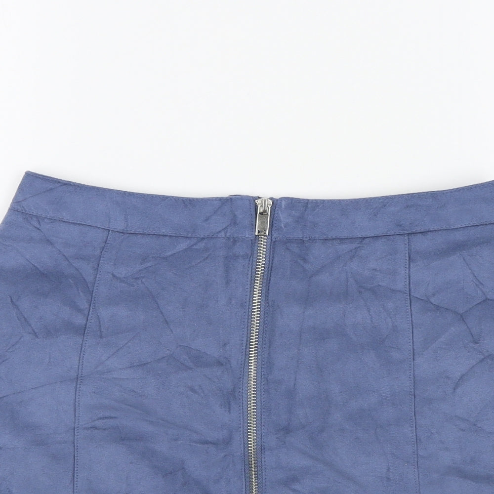 H&M Womens Blue   A-Line Skirt