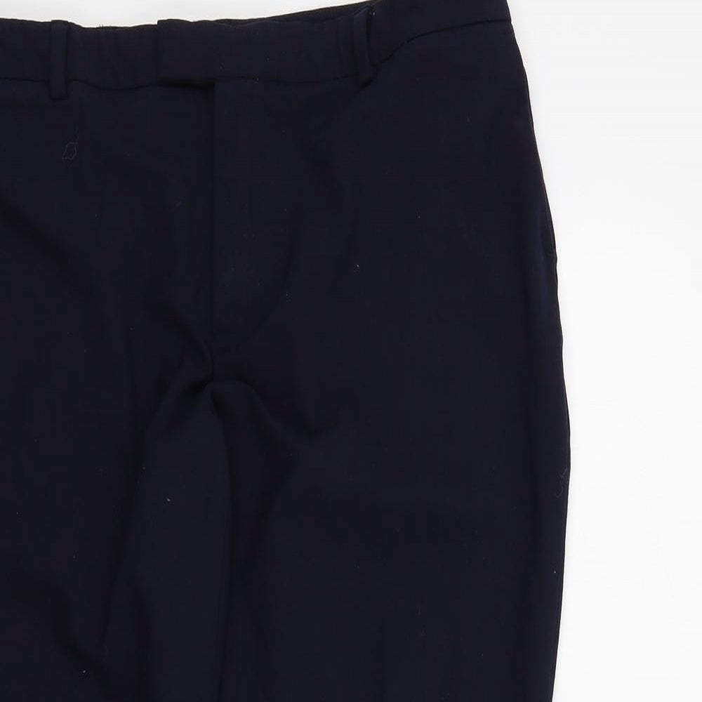 M&S Womens Blue   Trousers  Size 16 L25 in