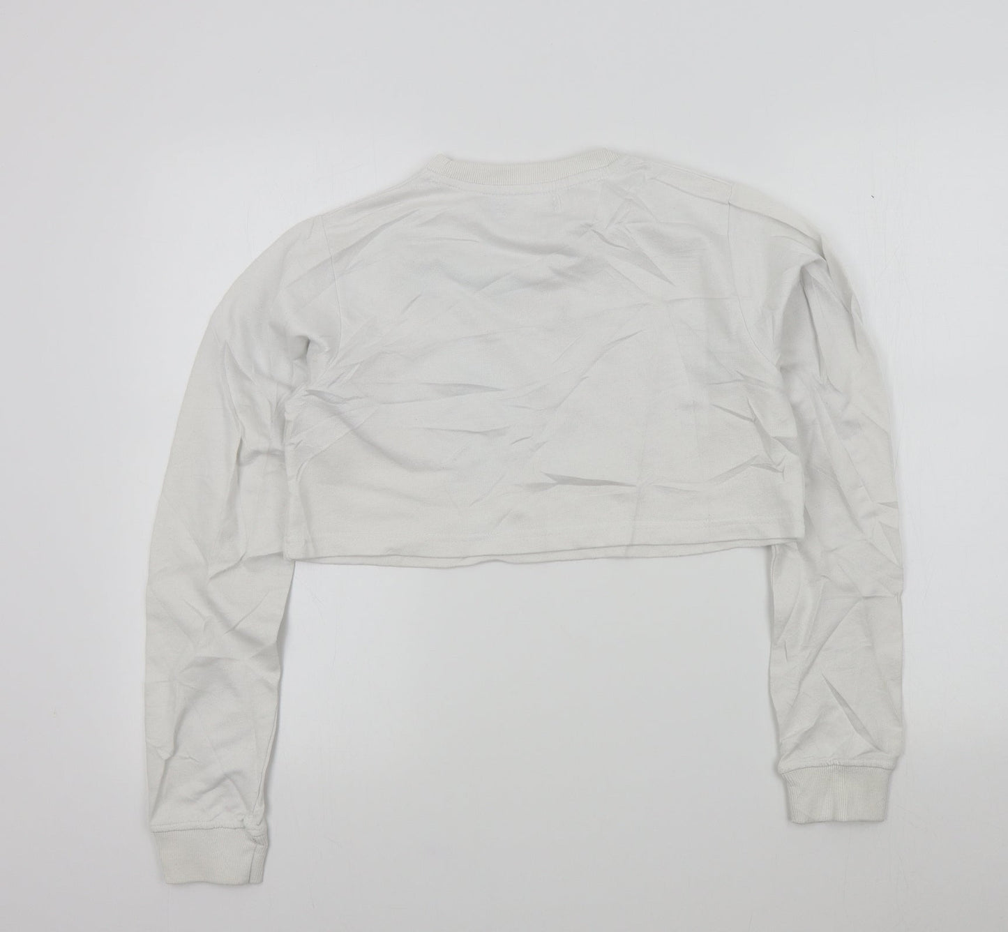 PRETTYLITTLETHING Womens White   Pullover Jumper Size 10