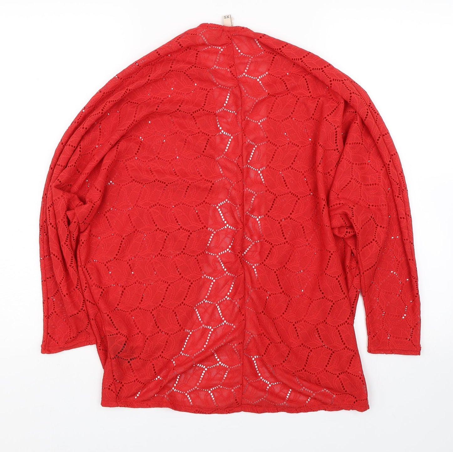 H&M Womens Red Floral  Cardigan Jumper Size XS
